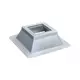 Itho Daalderop rebord de toiture pointure du pied 2 RAL 9010 - DMP 526