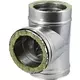 Elément droit à double paroi diamètre 250 mm (250/300) Pièce en T T90 I316L/I304 (D0,5/0,6)