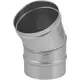 Tube de poêle en acier inoxydable à simple paroi coudé à 30° - Ø 200 mm