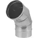 Tube de poêle en acier inoxydable à simple paroi coudé à 60° - Ø 180 mm