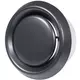 Bouche de ventilation VMC plastique avec fourreau de montage noir anthracite - Ø 125 mm - VD125A