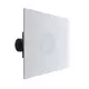 Diffuseur de plafond réglable et perforé pour soufflage 594x594 - raccordement latéral plénum isolé Ø 125 mm