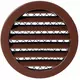 Grille aluminium Ø 160 mm marron - MRA160B - RAL8016