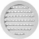 Grille aluminium Ø 100 mm blanc - MRA100W - RAL9016