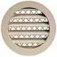 Grille aluminium Ø 160 mm beige - MRA160Y - RAL1015