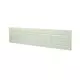 Grille à fente rectangulaire en métal 400 x 100 blanc - MR4010