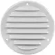 Grille de ventilation métal rond 125 mm blanc - MR125 - RAL9016