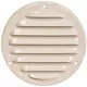 Grille de ventilation métal ronde 100 mm beige - MR100Y - RAL1015
