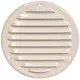Grille de ventilation métal ronde Ø 125 mm beige - MR125Y - RAL1015