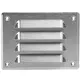 Grille de ventilation métallique carrée 140x105 mm acier inoxydable - MR14105