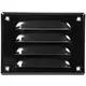 Grille de ventilation métallique carrée 140x105 mm noire - MR14105M - RAL9005