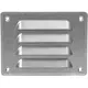 Grille de ventilation métallique carrée 140x105 mm zinc - MR14105Zn