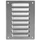 Grille de ventilation métallique carrée 140x190 mm aluminium - MR1419Al