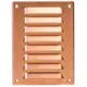 Grille de ventilation métallique carrée 140x190 mm cuivre - MR1419Cu