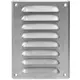 Grille de ventilation métallique carrée 140x190 mm zinc - MR1419Zn