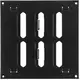 Grille métal réglable 150 x 150 mm noir - MR1515RM - RAL9005