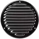 Grille de ventilation métal ronde Ø 160 mm noir - MR160M - RAL9005