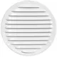 Grille de ventilation métal rond Ø 160 mm blanc - MR160 - RAL9016