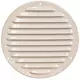 Grille de ventilation métal ronde Ø 160 mm beige - MR100Y - RAL1015