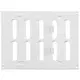 Grille métal réglable 200 x 150 mm blanc - MR2015R - RAL9016