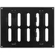 Grille métal réglable 200 x 150 mm noir - MR2015RM - RAL9005