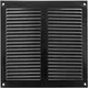 Grille métal 200 x 200 mm noir - MR2020M - RAL9005