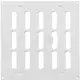 Grille métal réglable 200 x 200 mm blanc - MR2020R - RAL9016