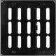 Grille métal réglable 200 x 200 mm noir - MR2020RM - RAL9005