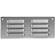 Grille de ventilation métallique carrée 260x105 mm acier inoxydable - MR26105i