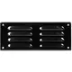 Grille de ventilation métallique carrée 260x105 mm noire - MR26105M - RAL9005