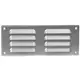 Grille de ventilation métallique carrée 260x105 mm zinc - MR26105Zn