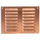 Grille de ventilation métallique carrée 260x190 mm cuivre - MR2619Cu