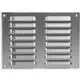 Grille de ventilation métallique carrée 260x190 mm acier inoxydable - MR2619i