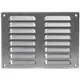 Grille de ventilation métallique carrée 260x190 mm zinc - MR2619Zn