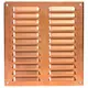 Grille de ventilation métallique carrée 260x280 mm cuivre - MR2628Cu