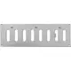 Grille métal réglable 300 x 100 mm galvanisée - MR3010RZn