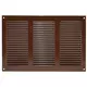 Grille métal 300 x 200 mm marron - MR3020B