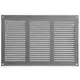 Grille métal 300 x 200 mm gris - MR3020P