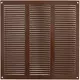 Grille métal 300 x 300 mm marron - MR3030B
