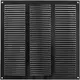 Grille métal 300 x 300 mm noir - MR3030M - RAL9005