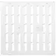 Grille métal réglable 300 x 300 mm blanc - MR3030R - RAL9016