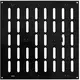 Grille métal réglable 300 x 300 mm noir - MR3030RM - RAL9005