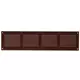 Grille métal 400 x 100 mm marron - MR4010B