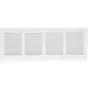 Grille métal 400 x 150 mm blanc - MR4015