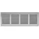 Grille métal 400 x 150 mm gris - MR4015P
