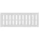 Grille métal réglable 400 x 150 mm blanc - MR4015R - RAL9016