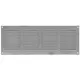 Grille à fente rectangulaire en métal 400 x 100 zinc - MR4010ZN