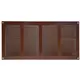 Grille métal 400 x 200 mm marron - MR4020B