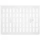 Grille métal réglable 400 x 300 mm blanc - MR4030R - RAL9016