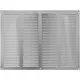Grille métal 400 x 300 mm zinc - MR4030Zn